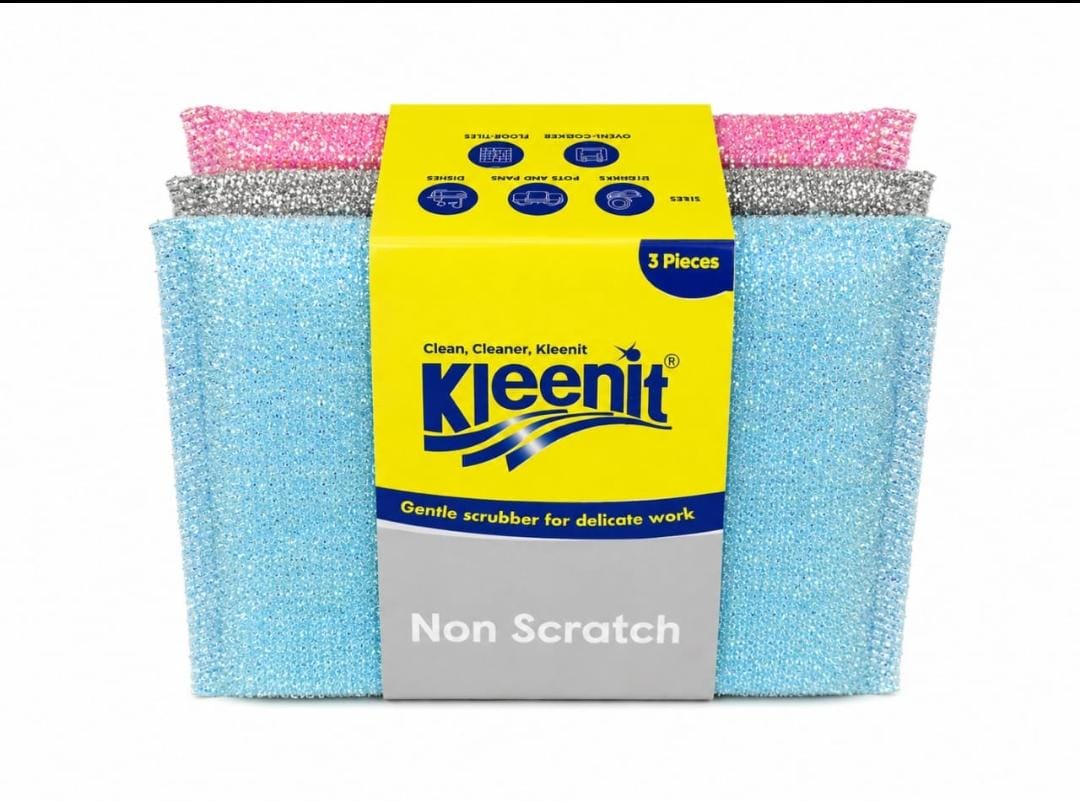 KLEENIT NON-SCRATCH SCRUBBER 3PACK
