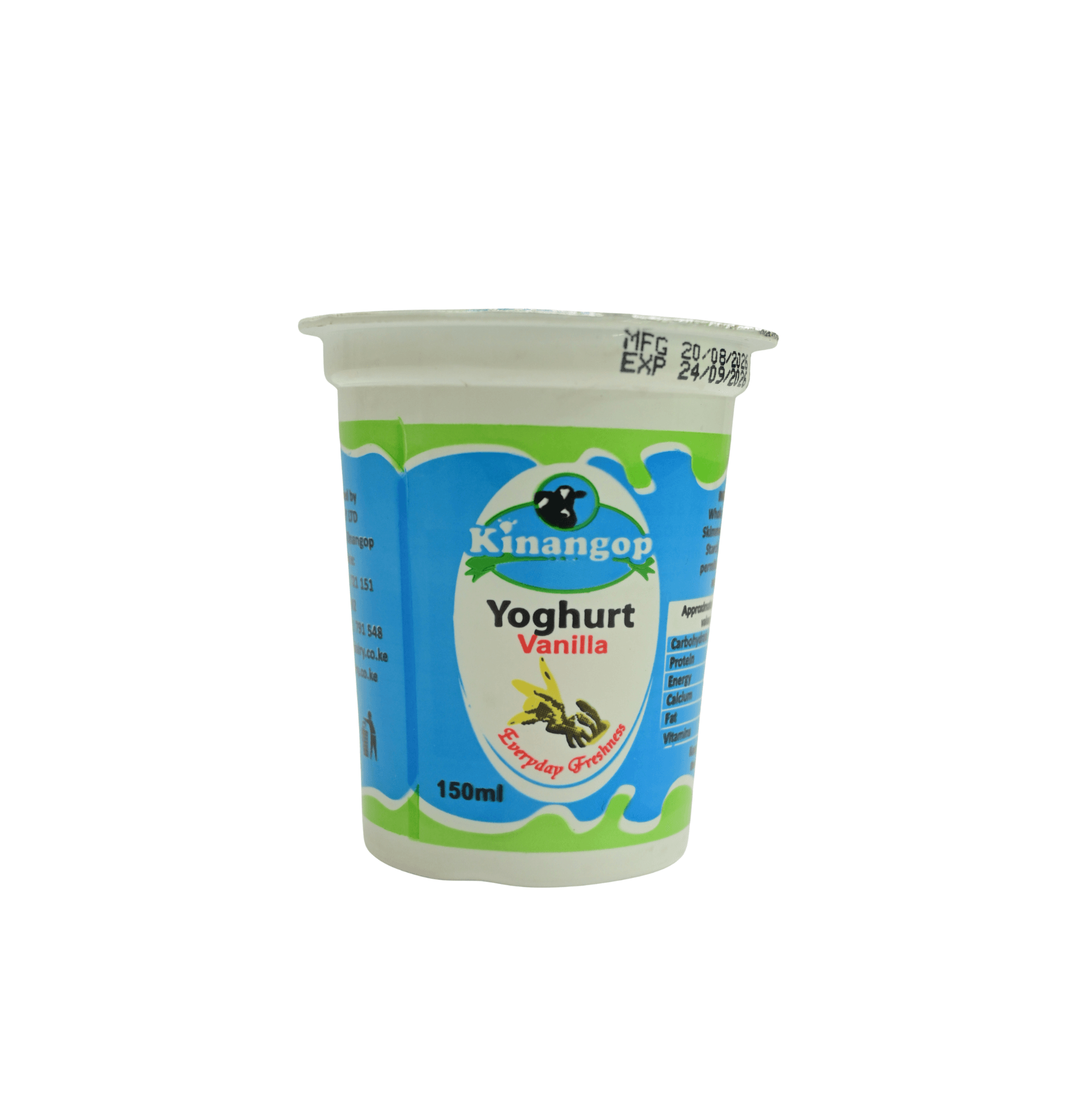 KINANGOP  VANILA YGT CUP 150ML