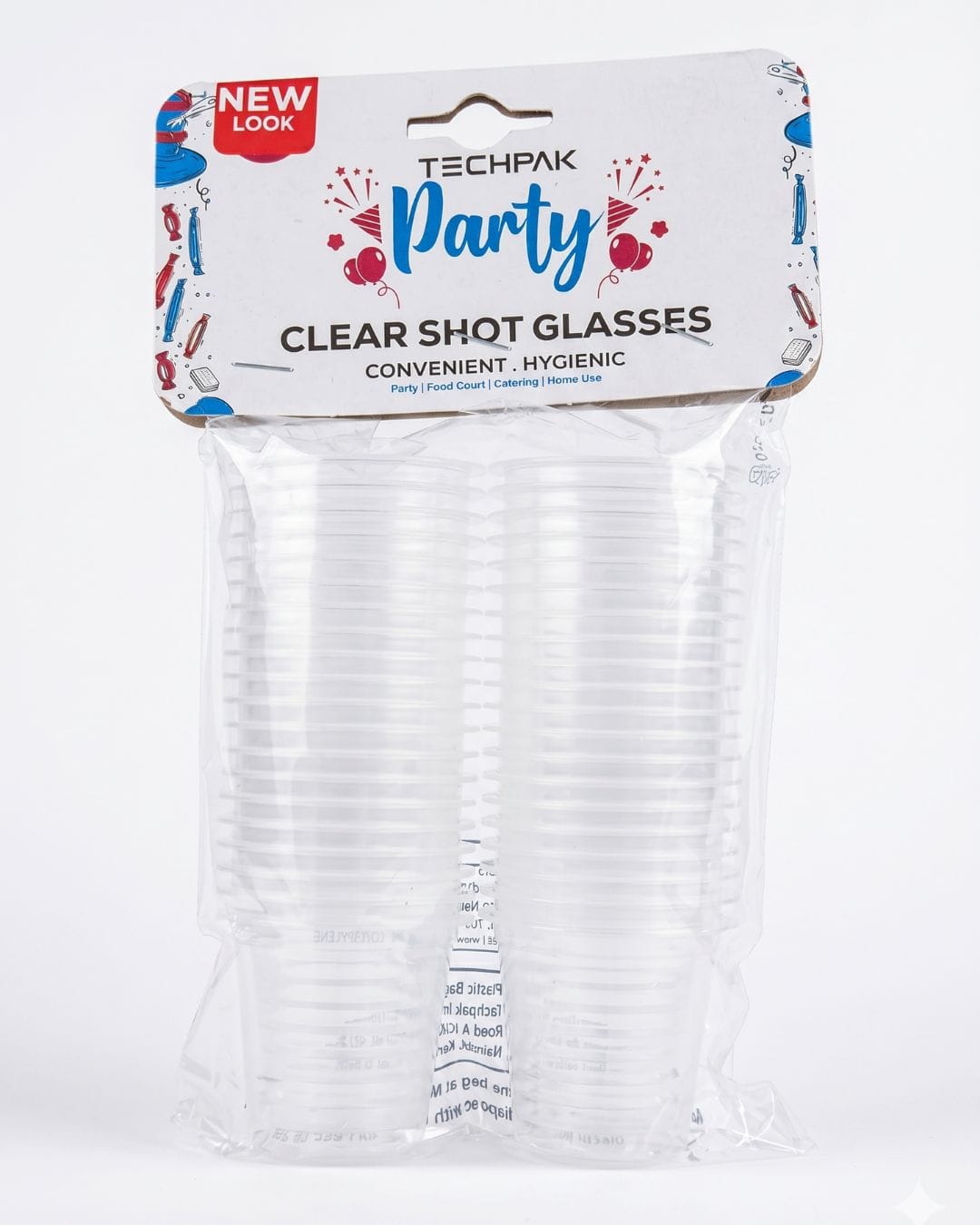 TECHPACK SHOT GLASS CLEAR 52/50ML