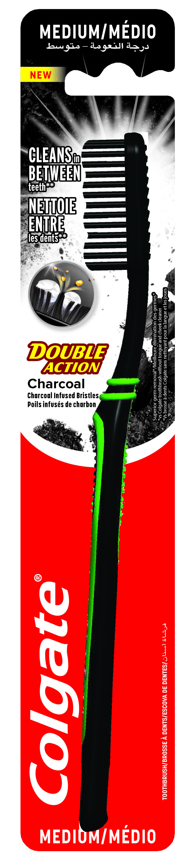 COLGATE DOUBLE ACTION CHARCOAL SINGLE
