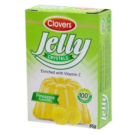 CLOVER JELLY CRYSTALS PINEAPPLE 85G