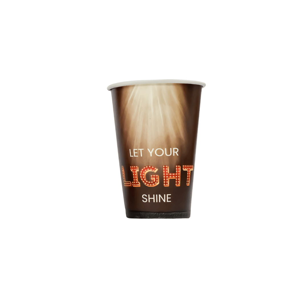 TECHPAK PAPER CUP 70Z-LET YOUR LIGHT SHINE
