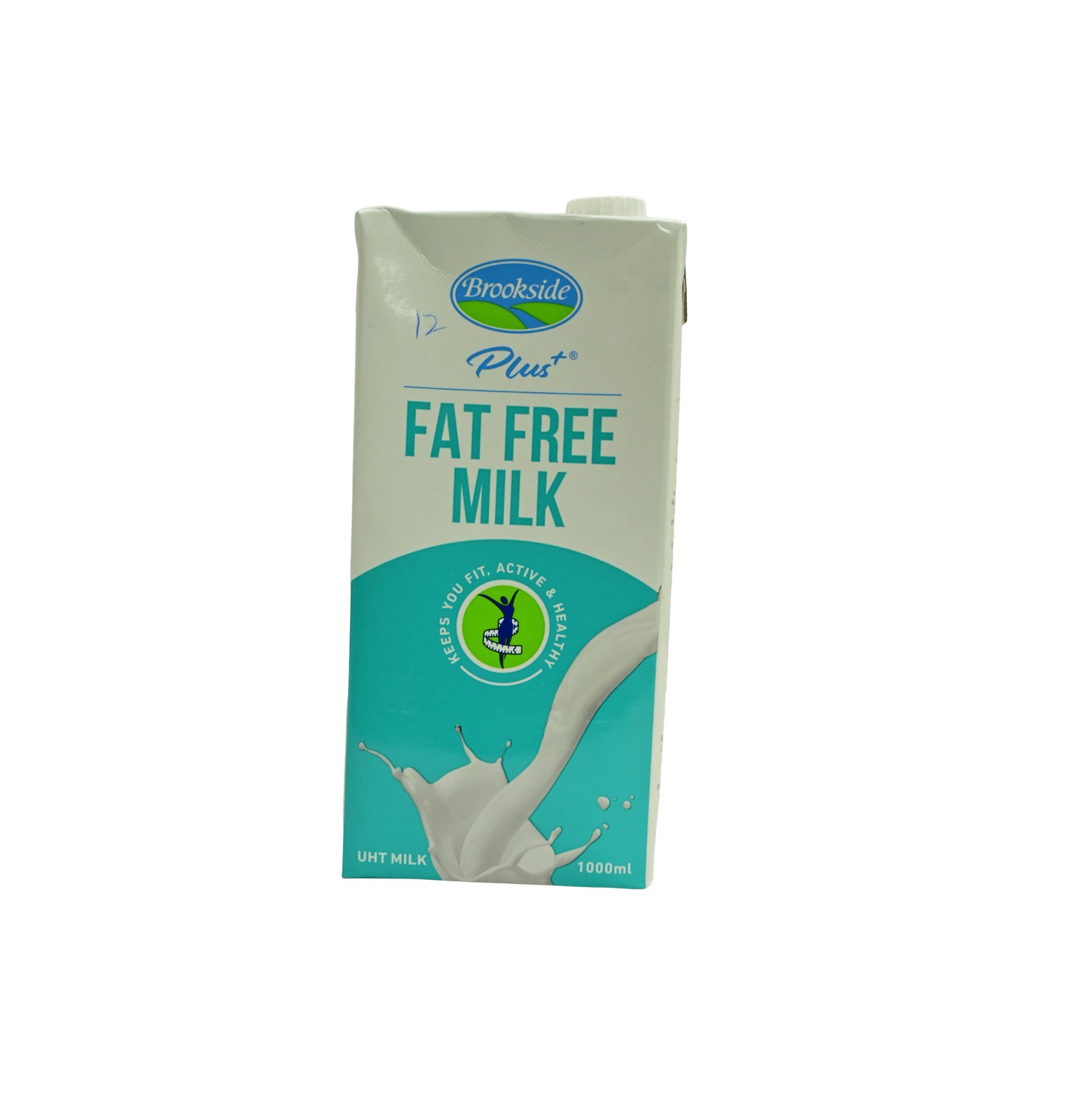 BROOKSIDE PLUS+ FAT FREE UHT MILK TBA 1L