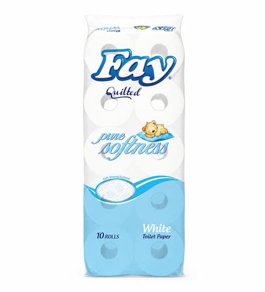 FAY TOILET PAPER WHITE UNWRAPPED 10PACK