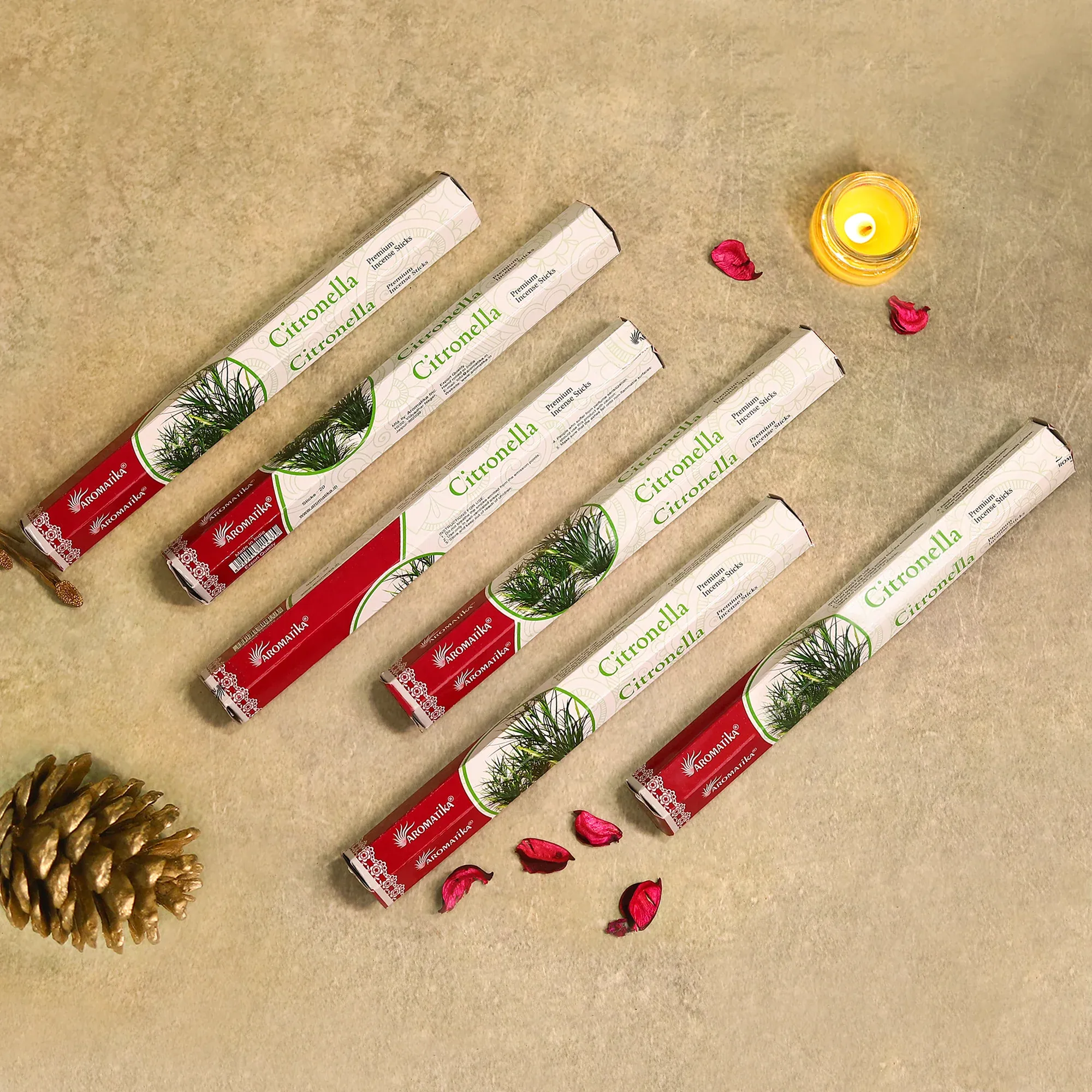 RAA AGARBATI HEXA PACK CITRONEL INCENSE STICKS