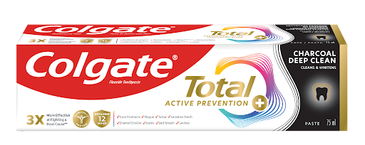 COLGATE TOTAL 12 CHARCOAL DEEP CLEAN TOOTHPASTE 75ML