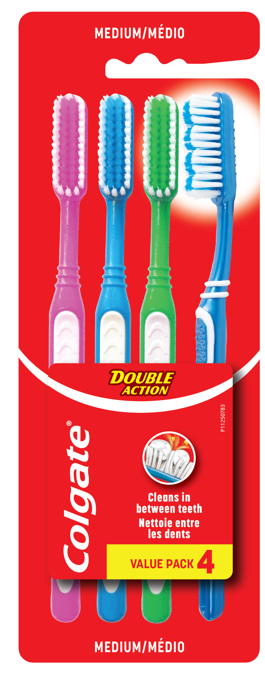 COLGATE DOUBLE ACTION TOOTH BRUSH 4PK