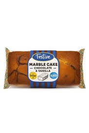 FESTIVE POUND MARBLE CHOCO-VANILLA SLICE 400G