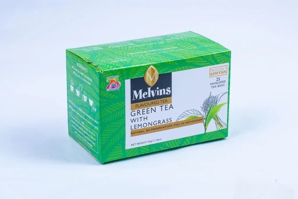 MELVINS GREEN TEA WITH LEMON GRASS 50GM