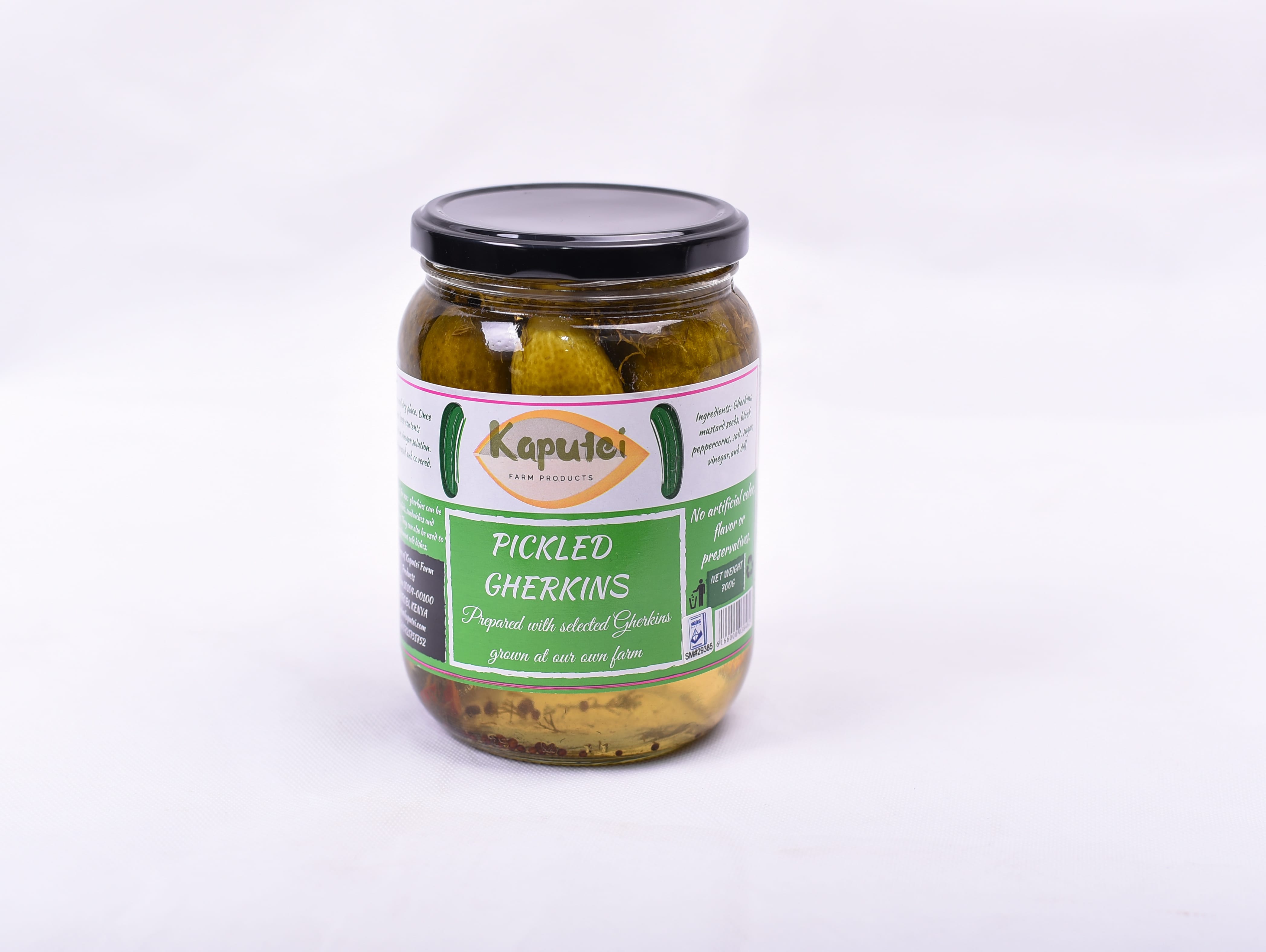 KAPUTEI PICKLED GHERKINS 700G