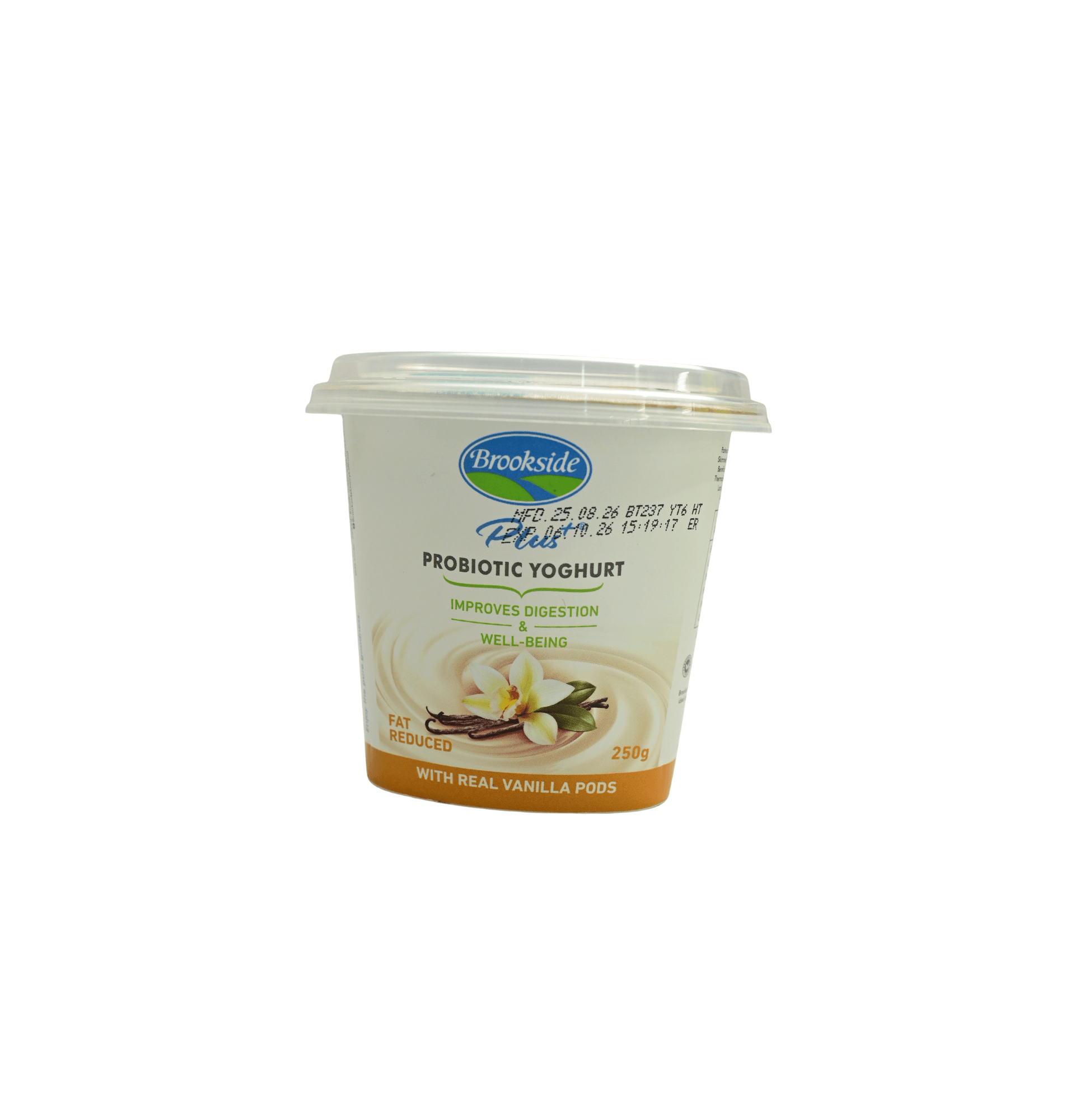 BROOKSIDE PROBIOTIC FRUIT CUP YGHRT VANILLA 250GM