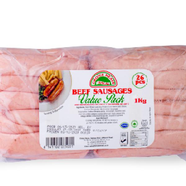 Halal V/P Beef Sausage 1Kg