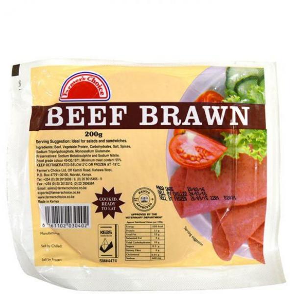 Beef Brawn - Sliced 200Gm