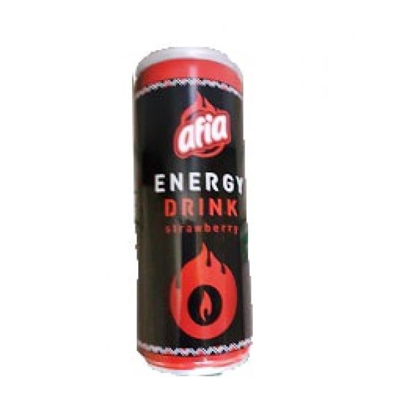 Afia Energy Can Strawberry 250Ml
