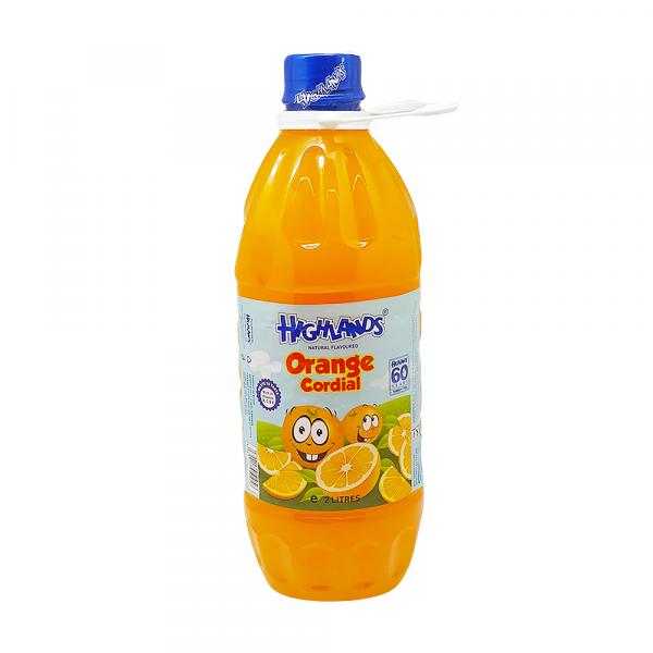 Highlands Orange Cordial 2Ltr