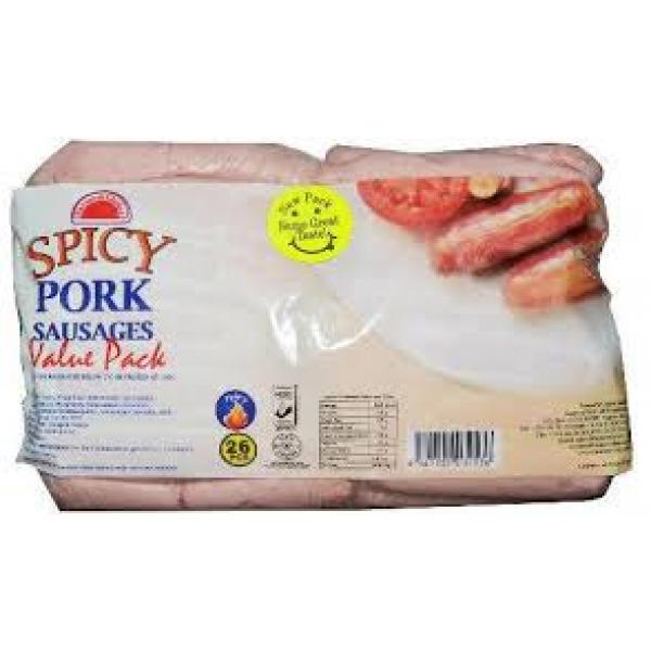 Pork Sausages V-Pack 1Kg