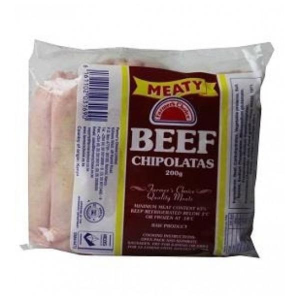Beef Chipolatas 200Gm