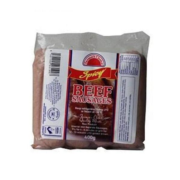 Spicy Beef Sausages 400Gm