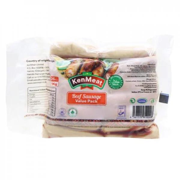 Kenmeat Beef Sausages Value Pack 1Kg