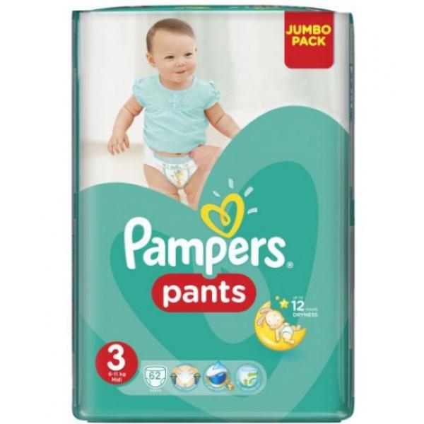 Pampers Pants Jumbo Midi 2*62