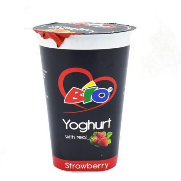 Bio Food Yght Strawberry 450Ml