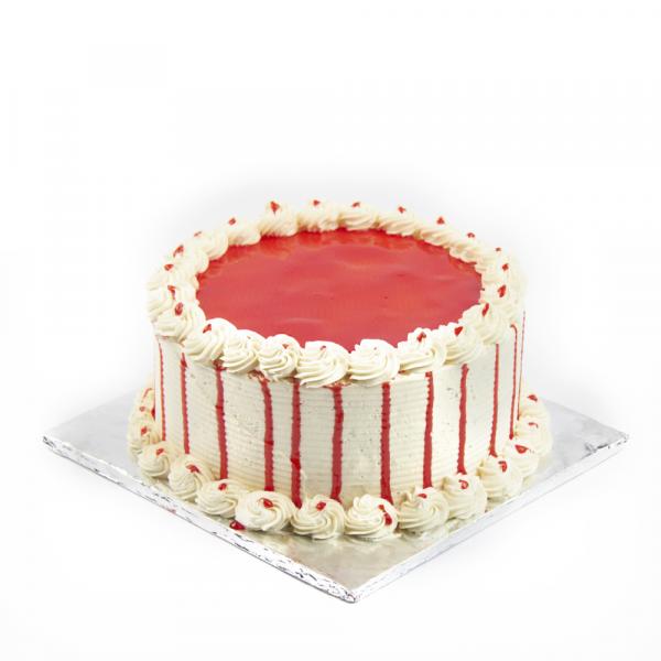 Cleanshelf Strawberry Sponge Cake 8"