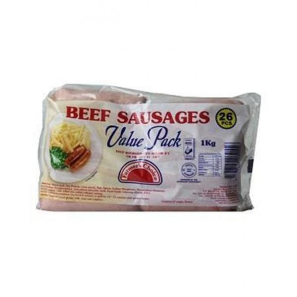 Beef Sausages Value Pack 1Kg