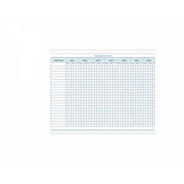 Attendance Register A4 Size