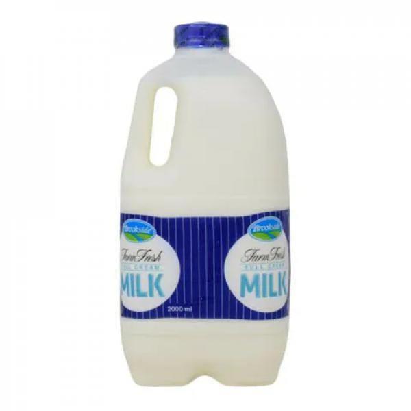 Brookside Fresh Whole Milk 2Ltr