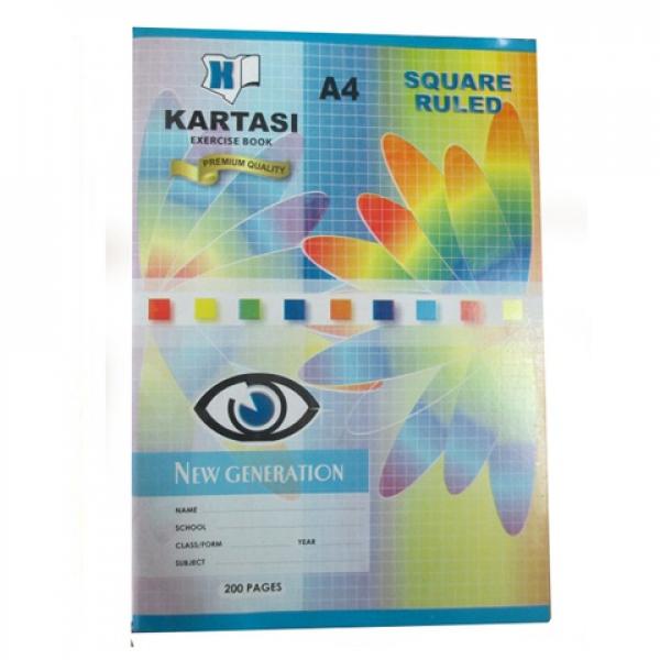 Kartasi A4 Ex-Bk 200Pgs Sq/L