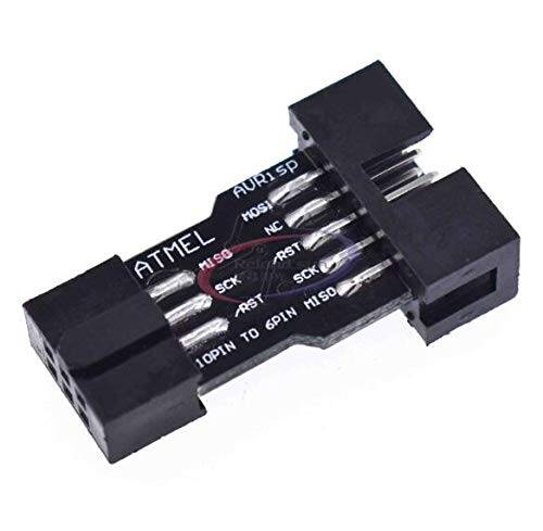 10 Pin convert to 6 Pin Adapter Board M/F for ATMEL AVRISP USBASP Programmer USB  IDC  Connector