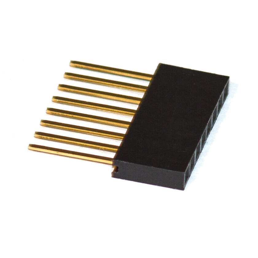 stackable female 8 pin header  connector