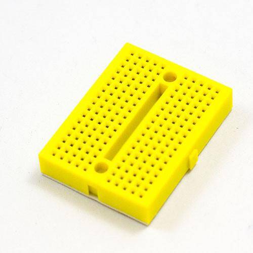 170pts Mini Breadboard SYB-170 Yellow with Connect