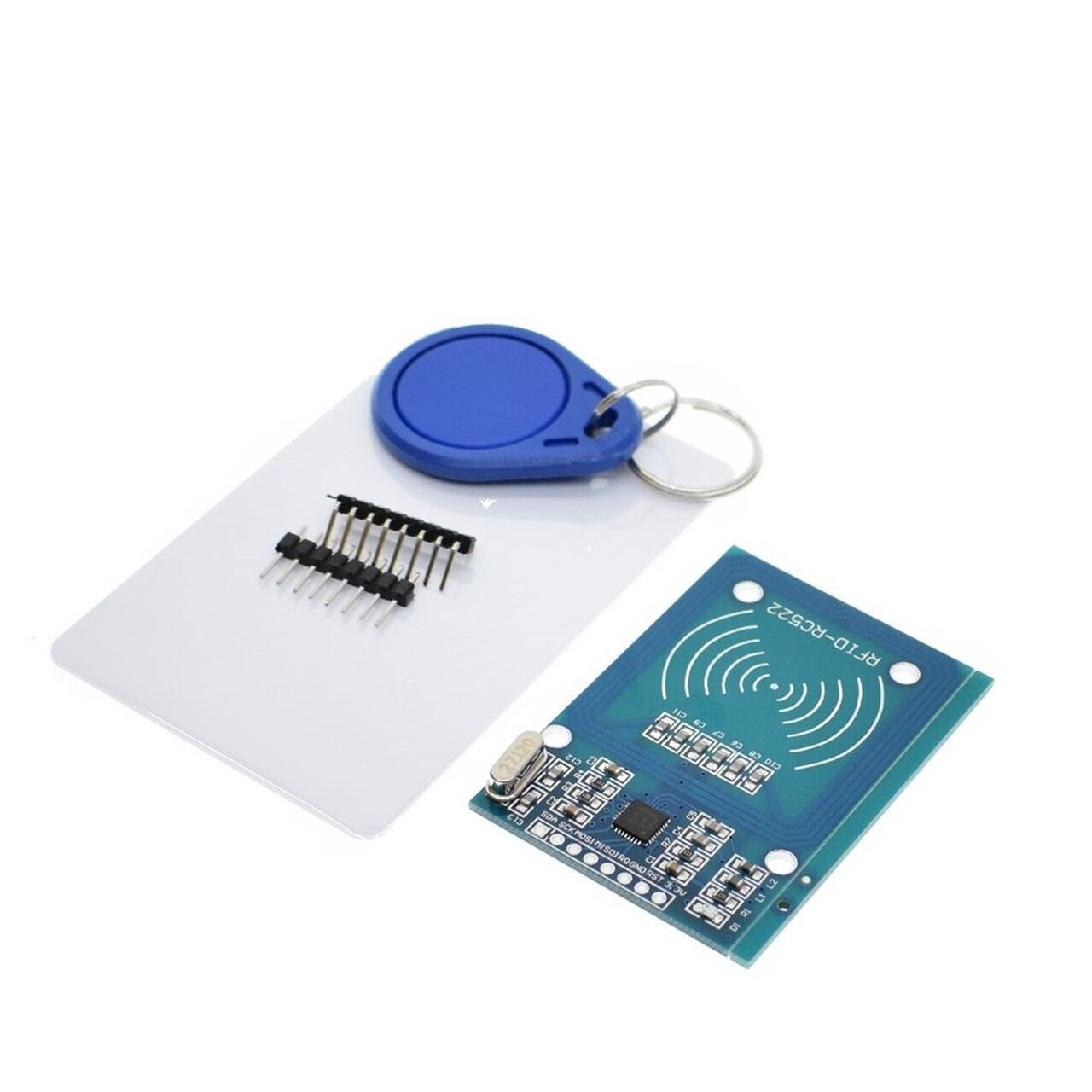 RFID CARD READER/DETECTOR MODULE KIT (13.56MHZ, RC522, S50, MIFARE ONE)