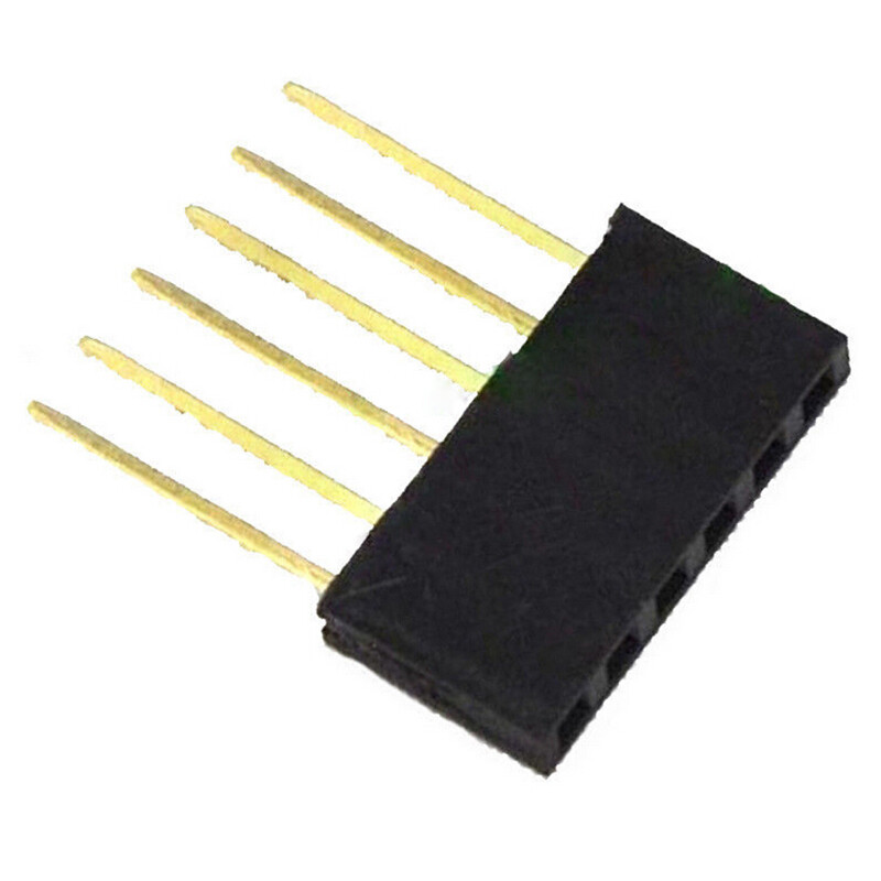 stackable female 6 pin header  connector