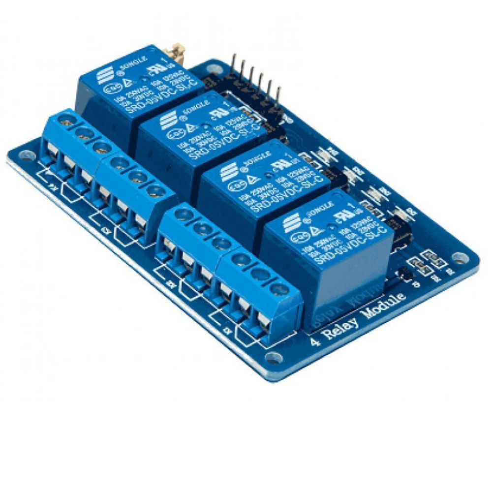 5V 4  Four Channel Relay Module DC 5V with Optocoupler