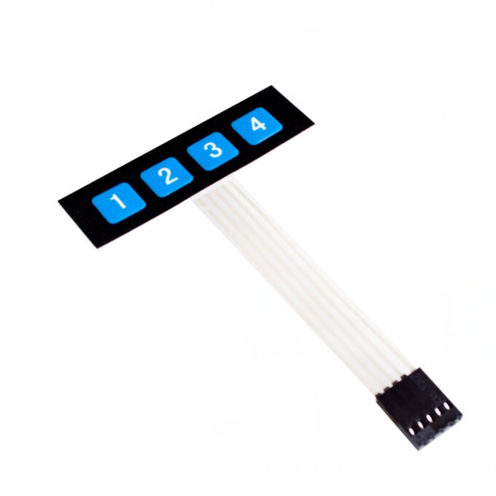 1×4 4 Key Matrix Membrane Switch Keypad Keyboard Control Panel SCM Extended Keyboard Super Slim for Arduino