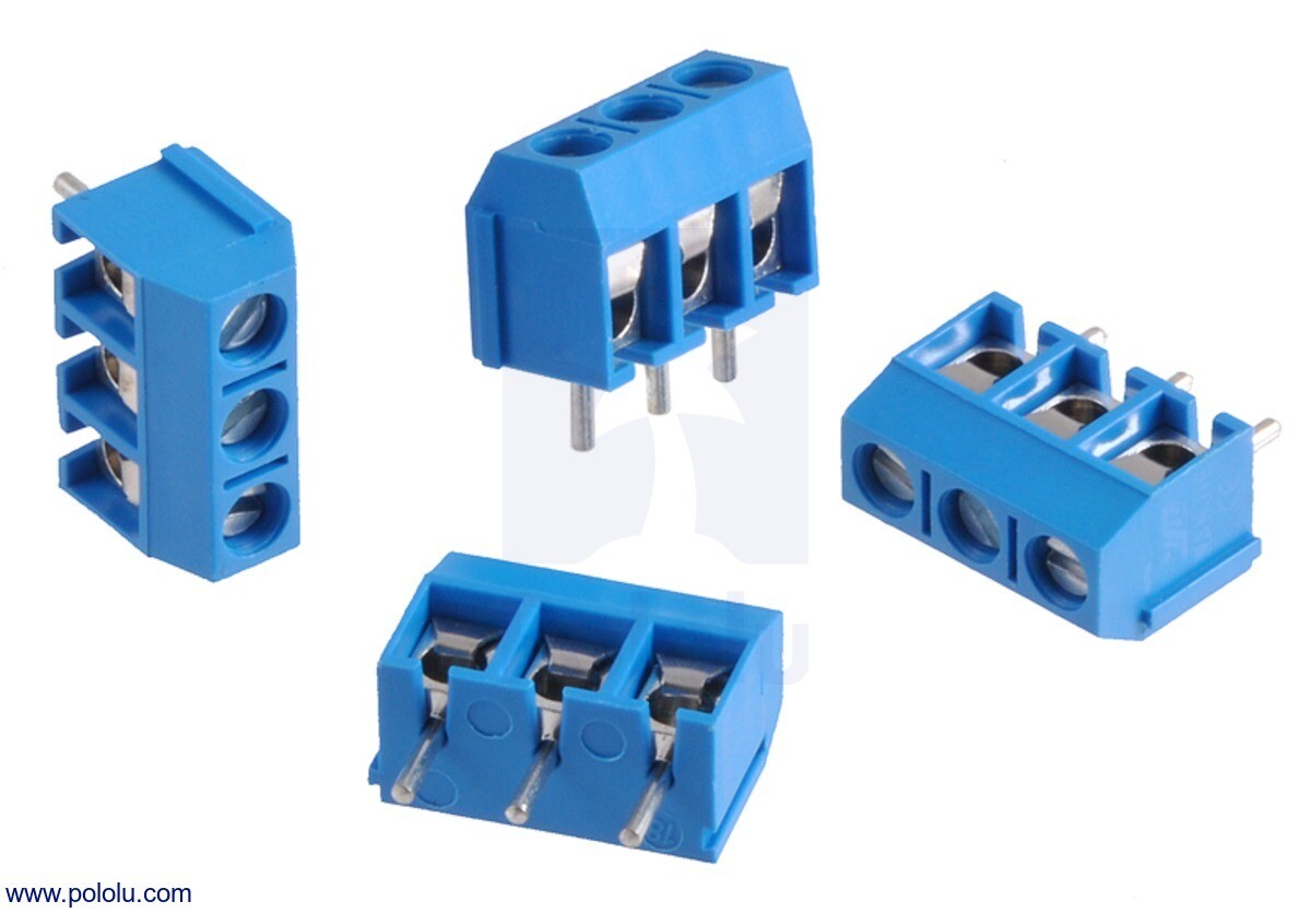 TERMINAL BLOCK 3 POSITIONS 5MM