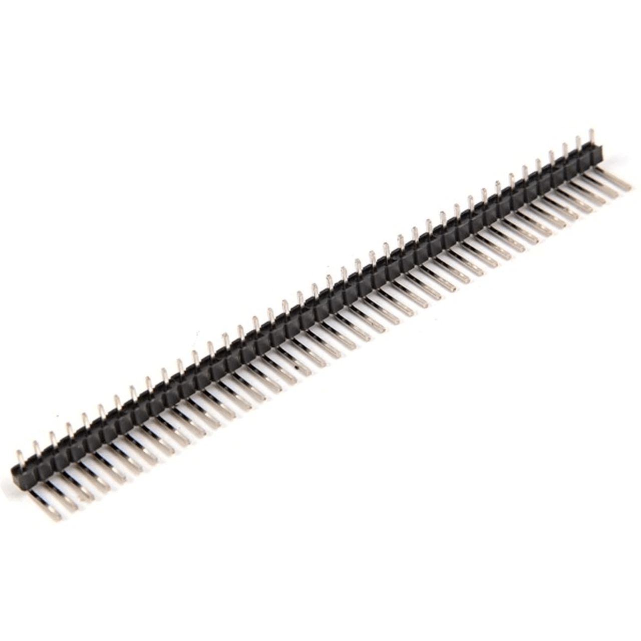40pin 2.54mm Header Pin male Right angle Black