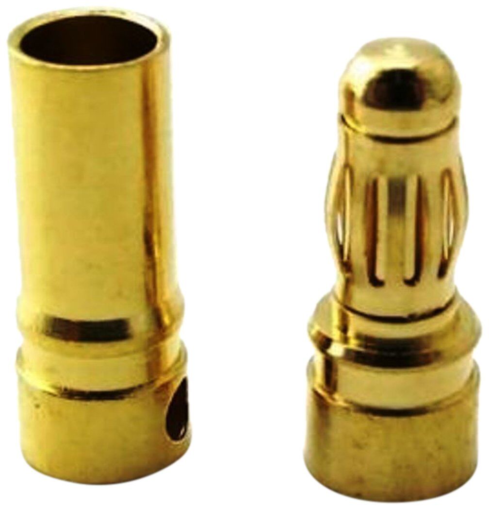Gold Bullet Connectors 3.5mm (3 pairs)
