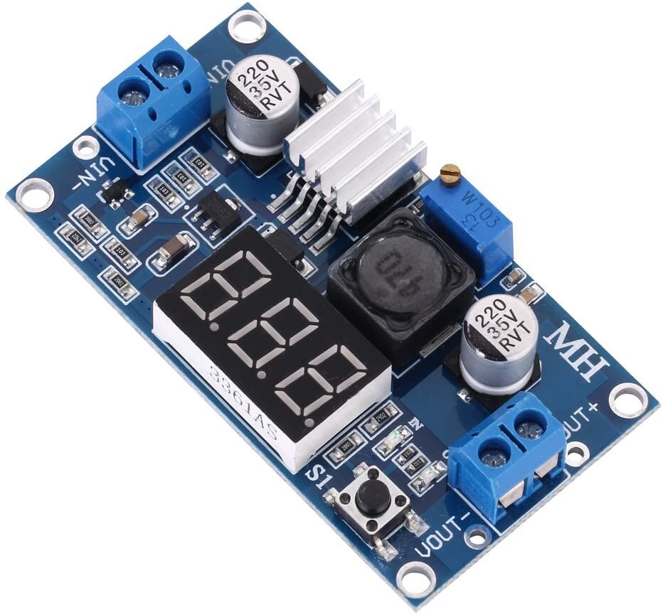 Step Down Buck DC to DC  LM2596  Converter Module  + Voltmeter