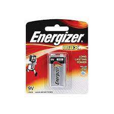 Energizer Max 9V Alkaline Battery