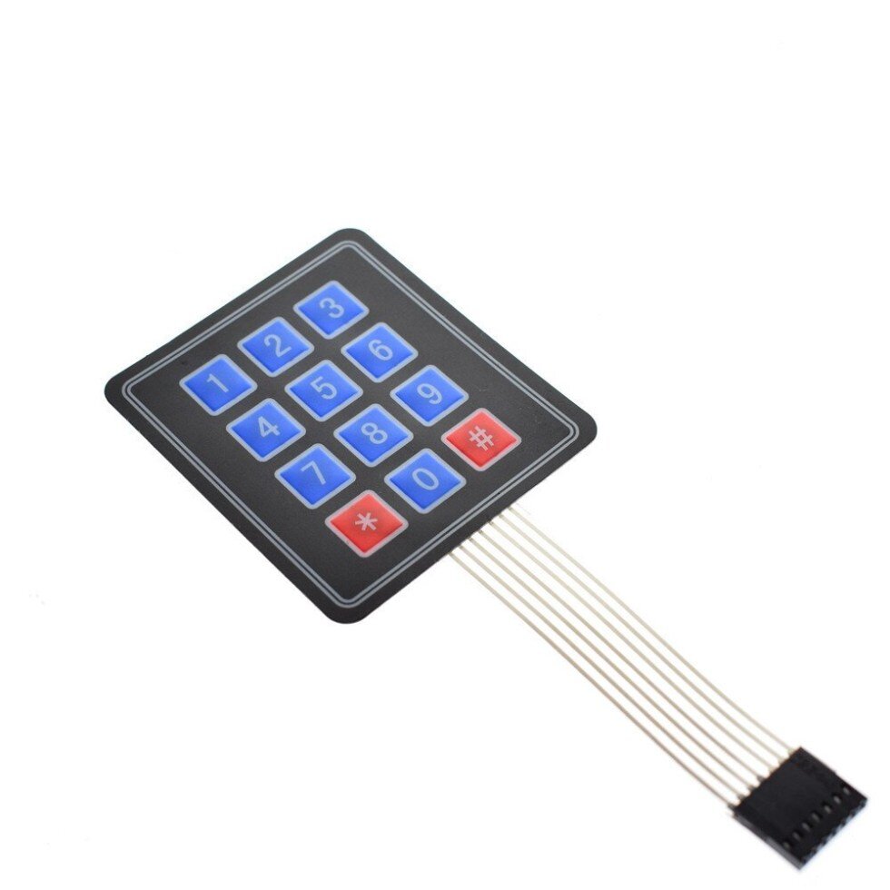 Keypad 4 X 3 Membrane