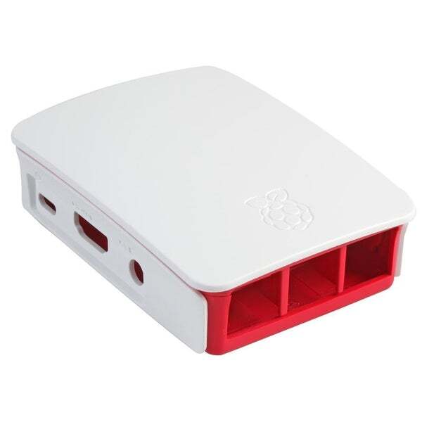 Raspberry Pi Case 3B, B+ only Red/White