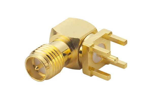 SMA CONNECTOR PCB MOUNT MALE RIGHT ANGLE