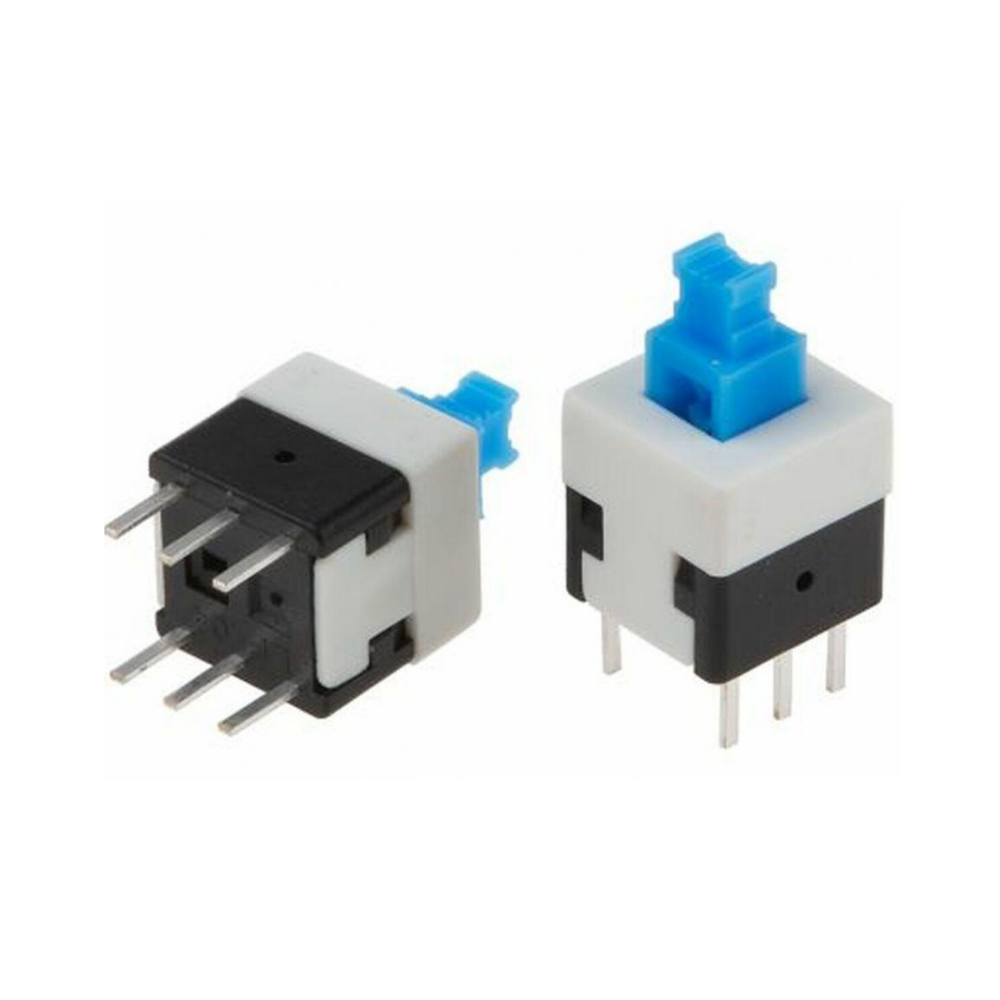 PUSH BUTTON 7x7mm Through Hole Self-Lock