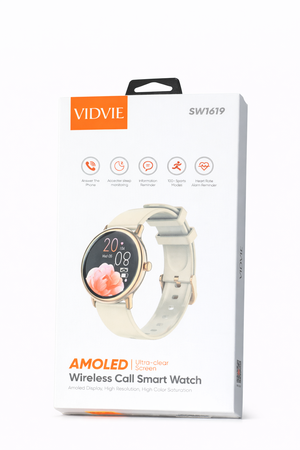 VIDVIE Amoled wireless call Smart Watch 