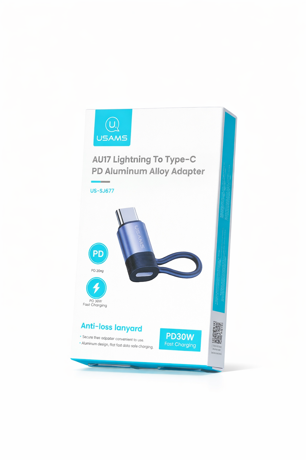 AU17 Ligthning to Type-C PD Allumnium Alloy Adapter
