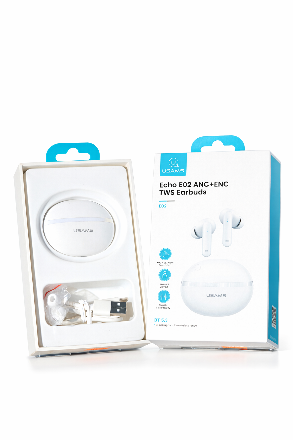 USAMS E02 ANC TWS Earbuds