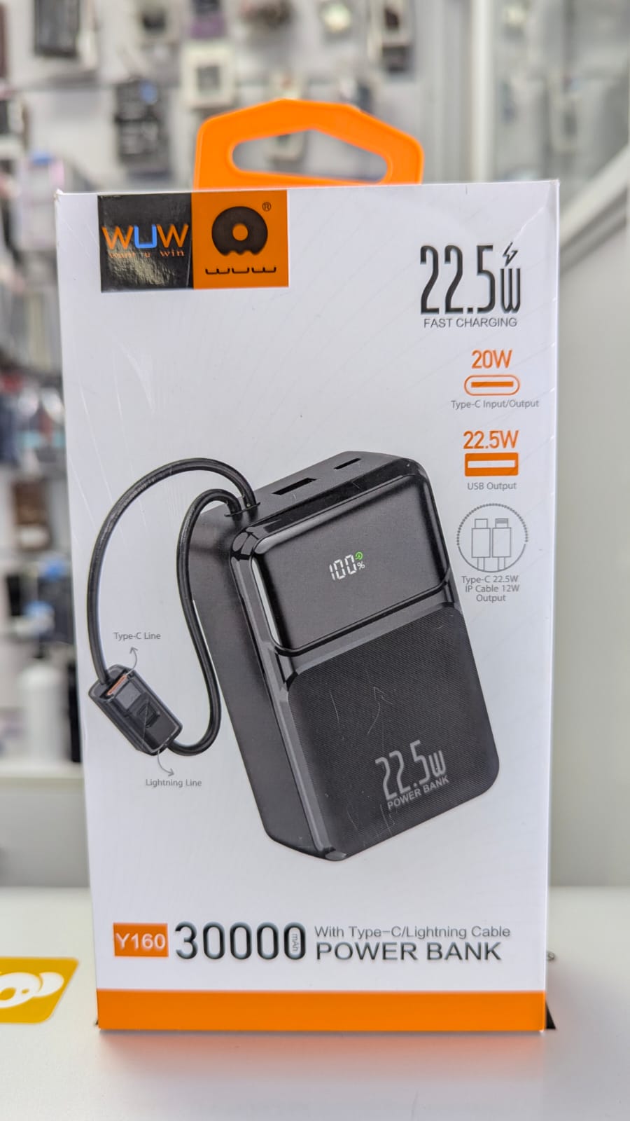 WUW 22.5W Fast charging  power bank